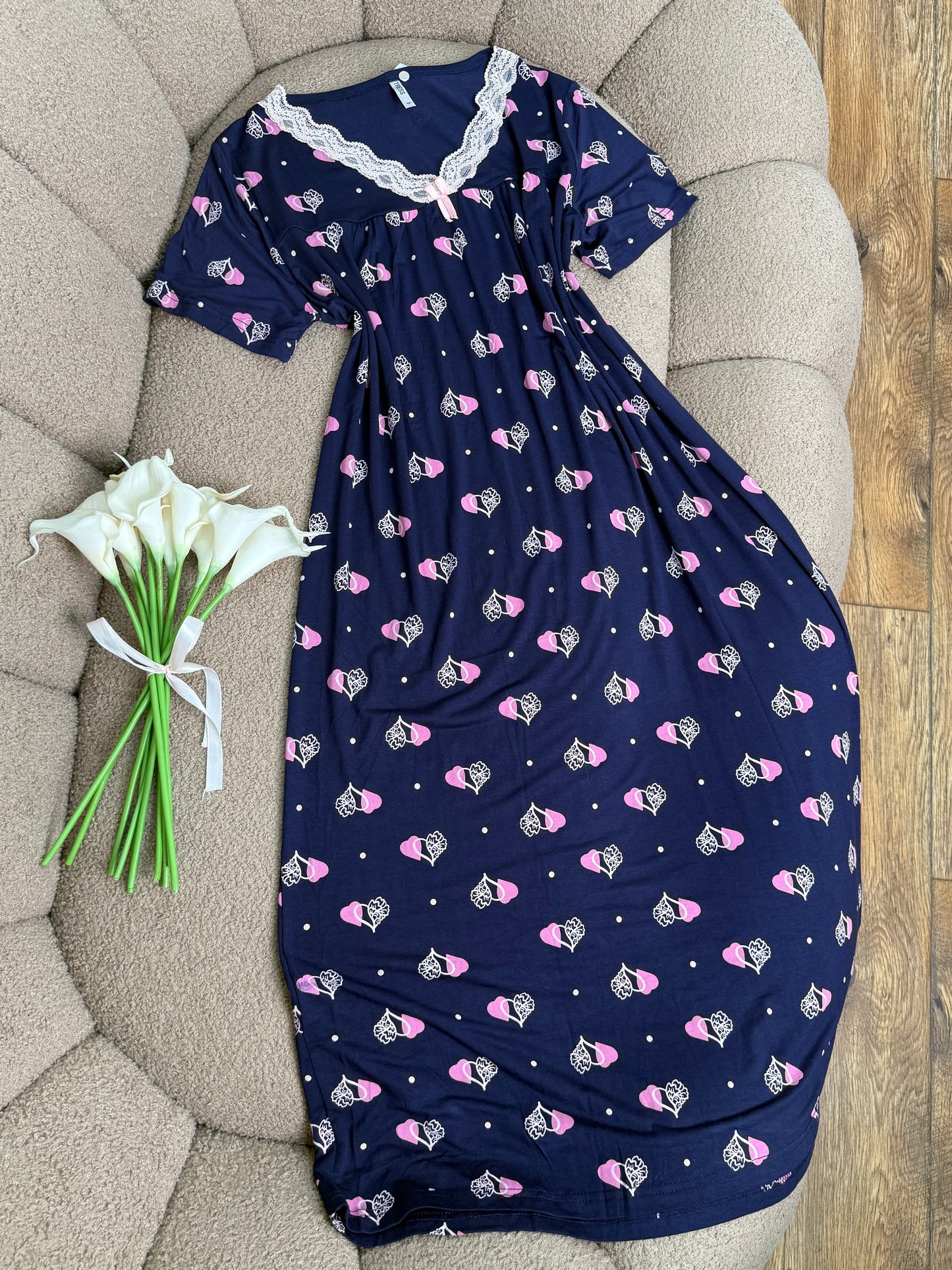 ✨ فستان أنوثة وراحة💙🌸